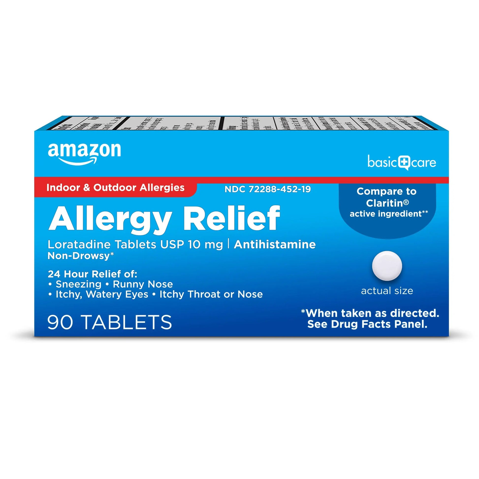 Amazon Basic Care Allergy Relief Loratadine Tablets 10 mg, 90 Count Amazon Basic Care buy supplements canada