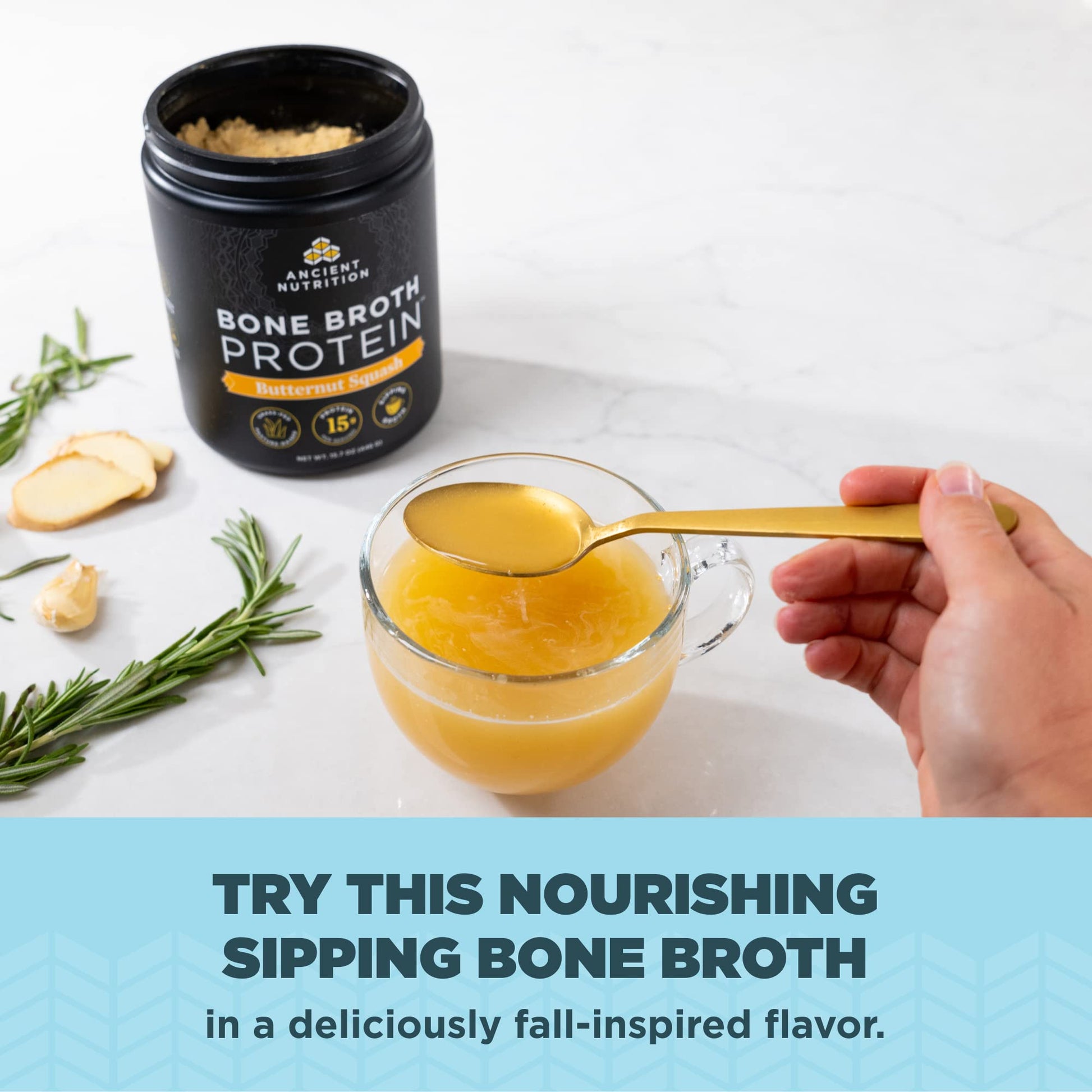 Ancient Nutrition Bone Broth Protein Powder, Chicken Soup, Grass-Fed Chicken Ancient Nutrition buy supplements canada