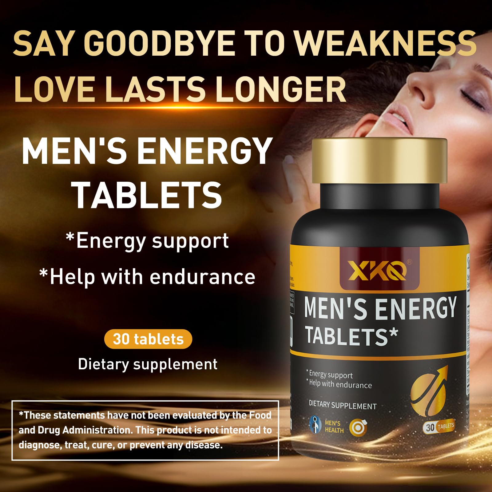 XKQ Men’s Vitality Support Supplement – Daily Energy & Performance Formula for Adult Men | Supports Circulation, Stamina & Confidence | Herbal & Amino Blend | 30 Tablets | 3rd Party Tested XKQ buy supplements canada