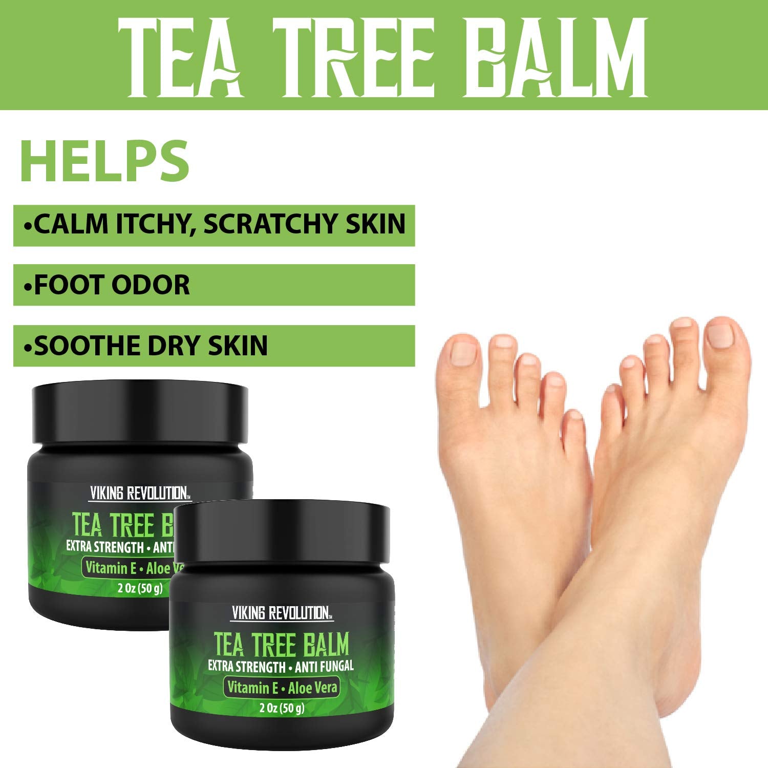 Viking Revolution Tea Tree Oil Cream - Super Balm Athletes Foot Cream - for Eczema Viking Revolution buy supplements canada