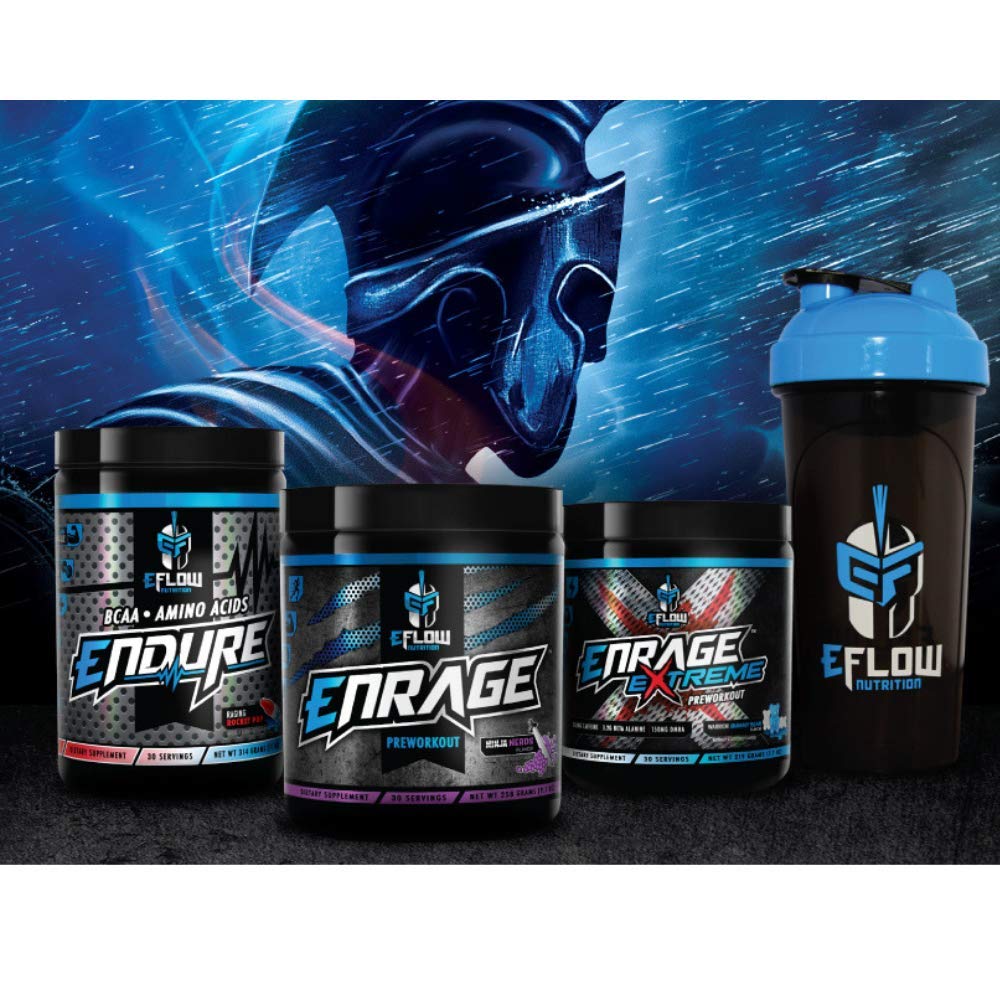 eFlow Nutrition ENRAGE Pre Workout - Energy, Focus, Pumps, and Strength - Ninja Nerds eFlow Nutrition buy supplements canada