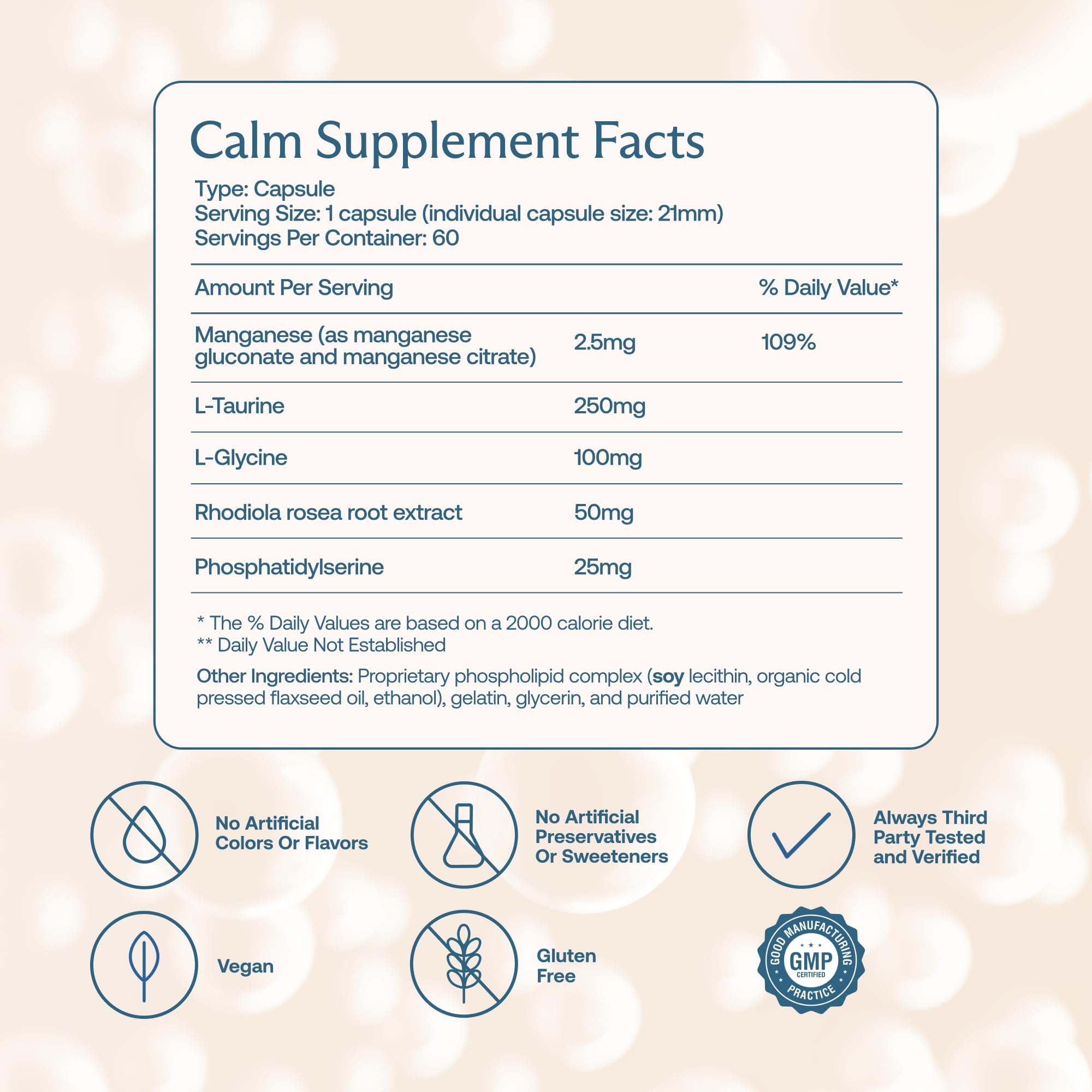 BodyBio Calm - Natural Stress Relief Blend with Rhodiola, Glycine & Phosphatidylserine - Supports Relaxation, Mental Focus & Balanced Cortisol - Non - Drowsy Formula BodyBio buy supplements canada