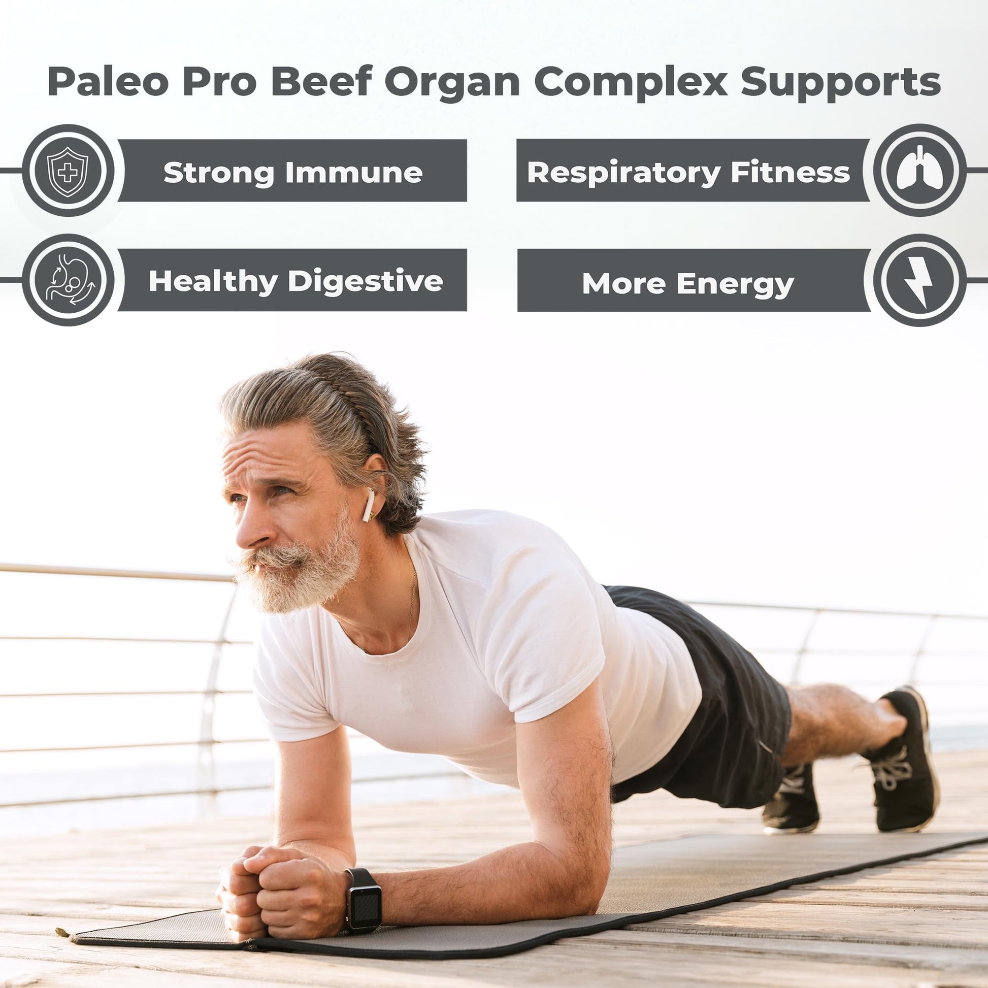 Paleo Pro O.G. Blend Premium Beef Organs Capsules, Kidney, Heart, Liver, Spleen and Pancreas from Grass Fed & Pastured Cows, Dietary Supplement, No GMO, 180 Capsules (Beef Organ Complex) Paleo Pro buy supplements canada