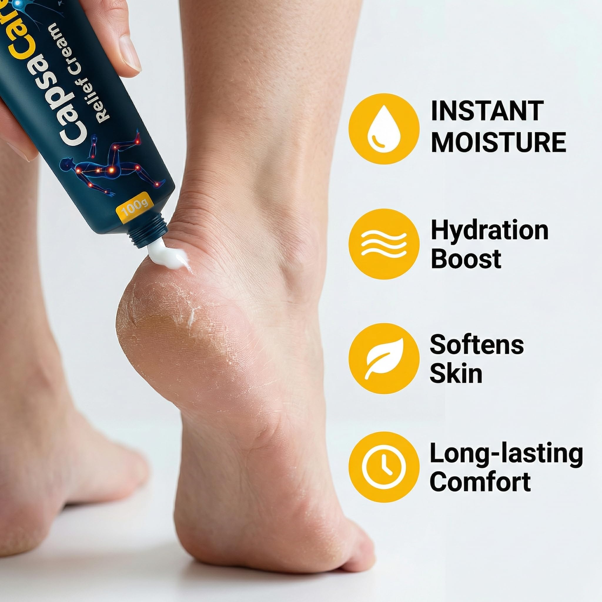 CapsaCare Neuropathy Relief Cream - with Capsaicin & Arnica, Menthol for Muscle & Joint Comfort, Fast Absorbing Formula for Feet, Hands, Legs, and Waist (2Pcs) MCArthur buy supplements canada