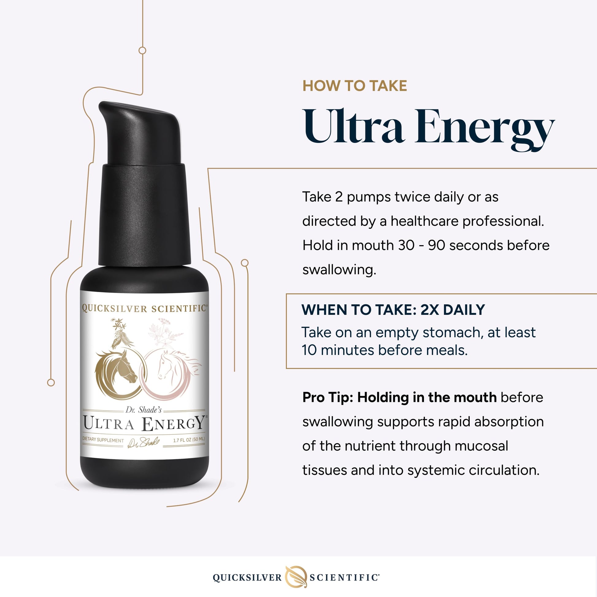 Quicksilver Scientific Dr. Shade's Ultra Energy - Liposomal Adaptogenic Adrenal, Cognitive Support Supplement with Rhodiola, Reishi, Ashwagandha for Women + Men (1.7 fl oz / 50ml) Quicksilver Scientific buy supplements canada