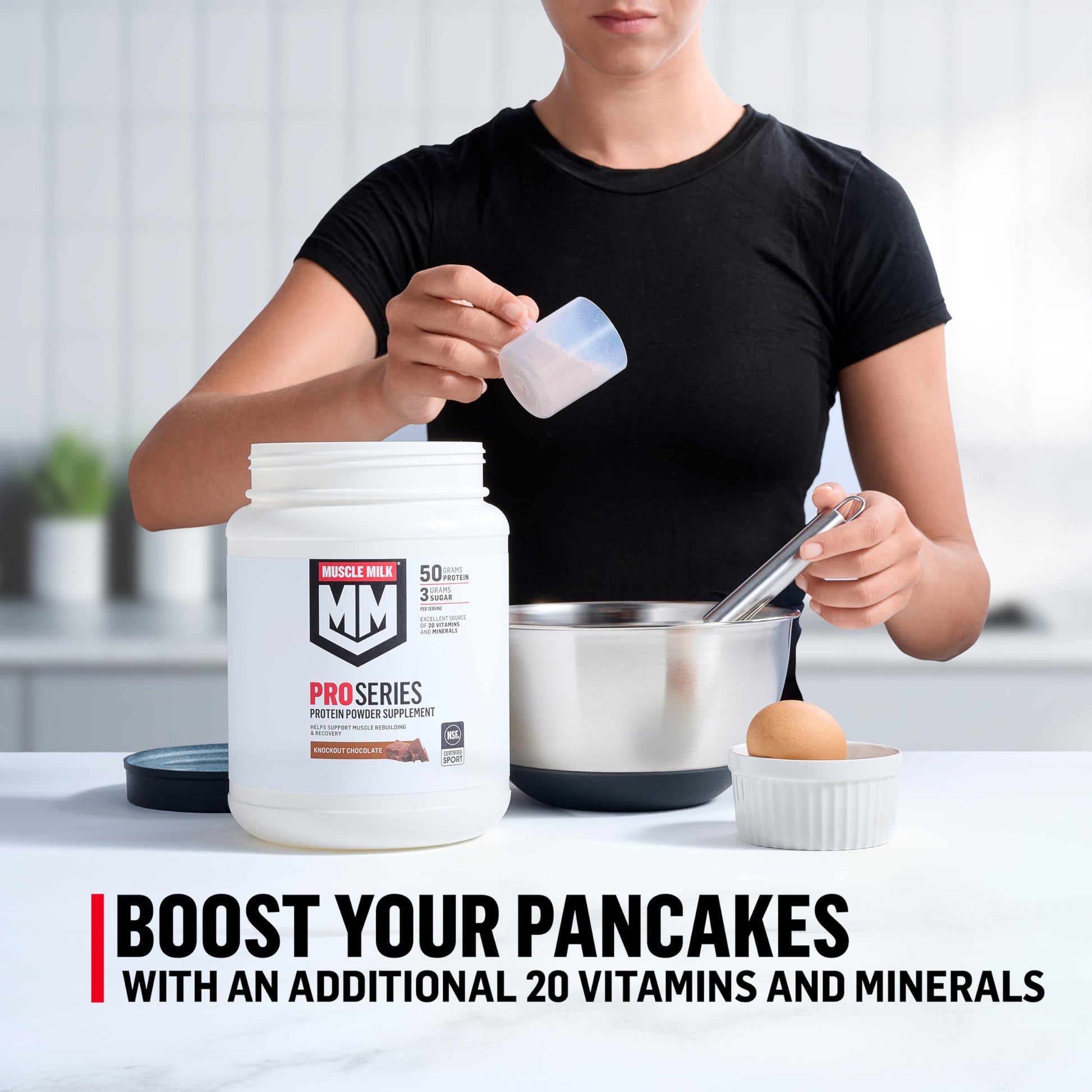 Muscle Milk Pro Series Protein Powder Supplement,Knockout Chocolate,2 Pound,11 Servings,50g Protein,3g Sugar,20 Vitamins & Minerals,NSF Certified for Sport,Workout Recovery,Packaging May Vary Muscle Milk buy supplements canada
