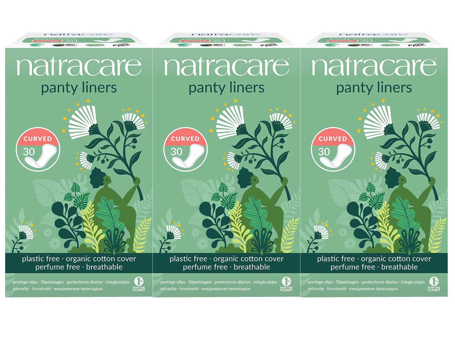 Panty Liners Curved 30ct - Panty Liner ( Pack of 3) NATRACARE buy supplements canada