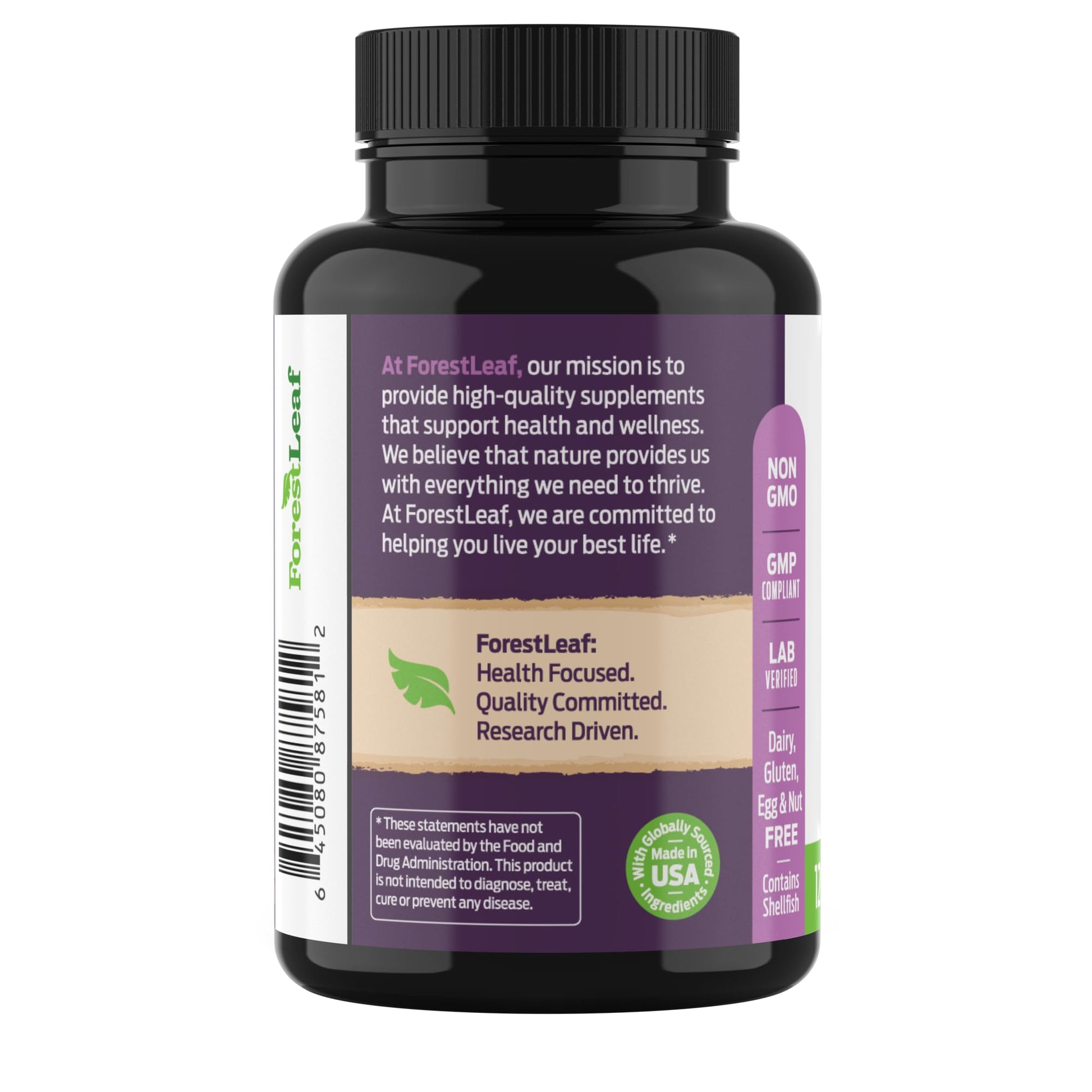 ForestLeaf Glucosamine Chondroitin MSM Joint Supplement Complex - 1200mg - 120 Caps ForestLeaf buy supplements canada
