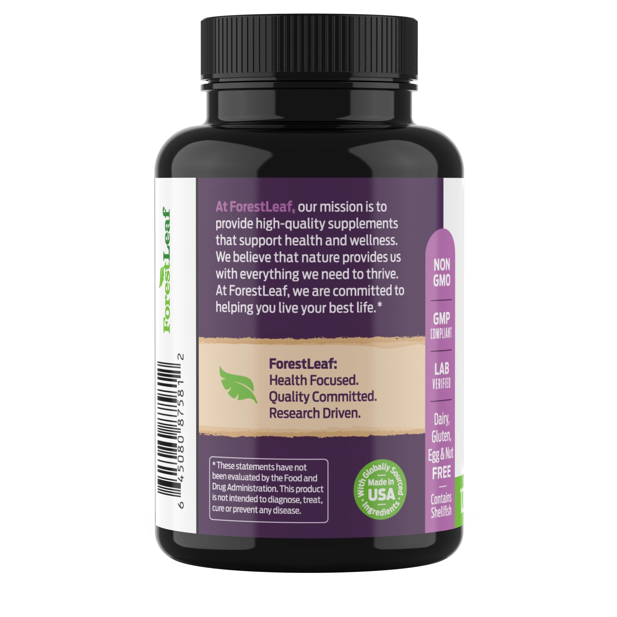 ForestLeaf Glucosamine Chondroitin MSM Joint Supplement Complex - 1200mg - 120 Caps ForestLeaf buy supplements canada