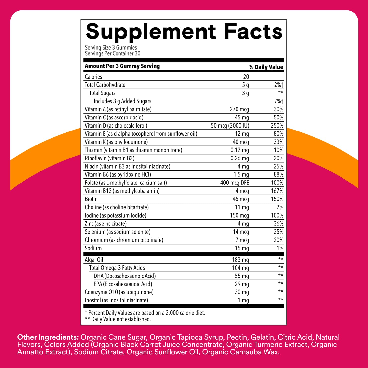 SmartyPants Women's Multivitamin Gummies - Improved Formula: Omega 3 (DHA/EPA), Methylfolate, CoQ10, Vitamin D3, C, Vitamin B12, B6, A, K & Zinc SmartyPants buy supplements canada