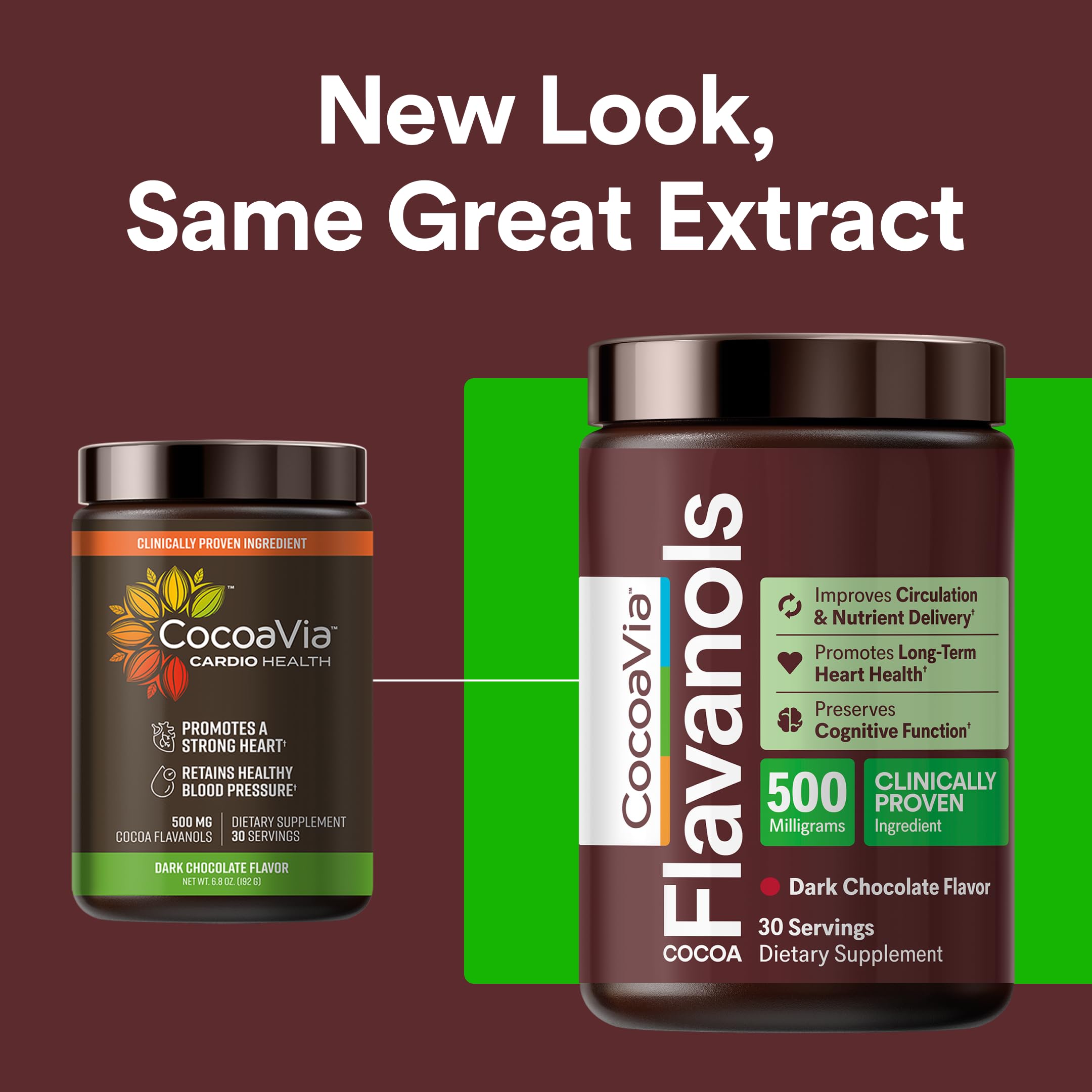 CocoaVia Cocoa Flavanols 500mg – Heart and Brain Support, High Flavanol Cocoa Extract, Boosts Nitric Oxide, Blood Circulation and Memory, Preworkout, Vegan CocoaVia buy supplements canada