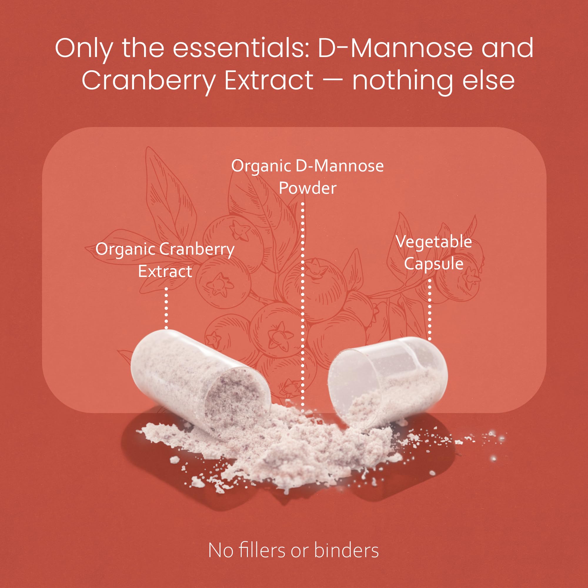 NaturaLife Labs Organic D-Mannose 1300 mg with Organic Cranberry Extract 100 mg per Serving – 100 Capsules – Non-GMO, Gluten-Free, Vegan NaturaLife Labs buy supplements canada
