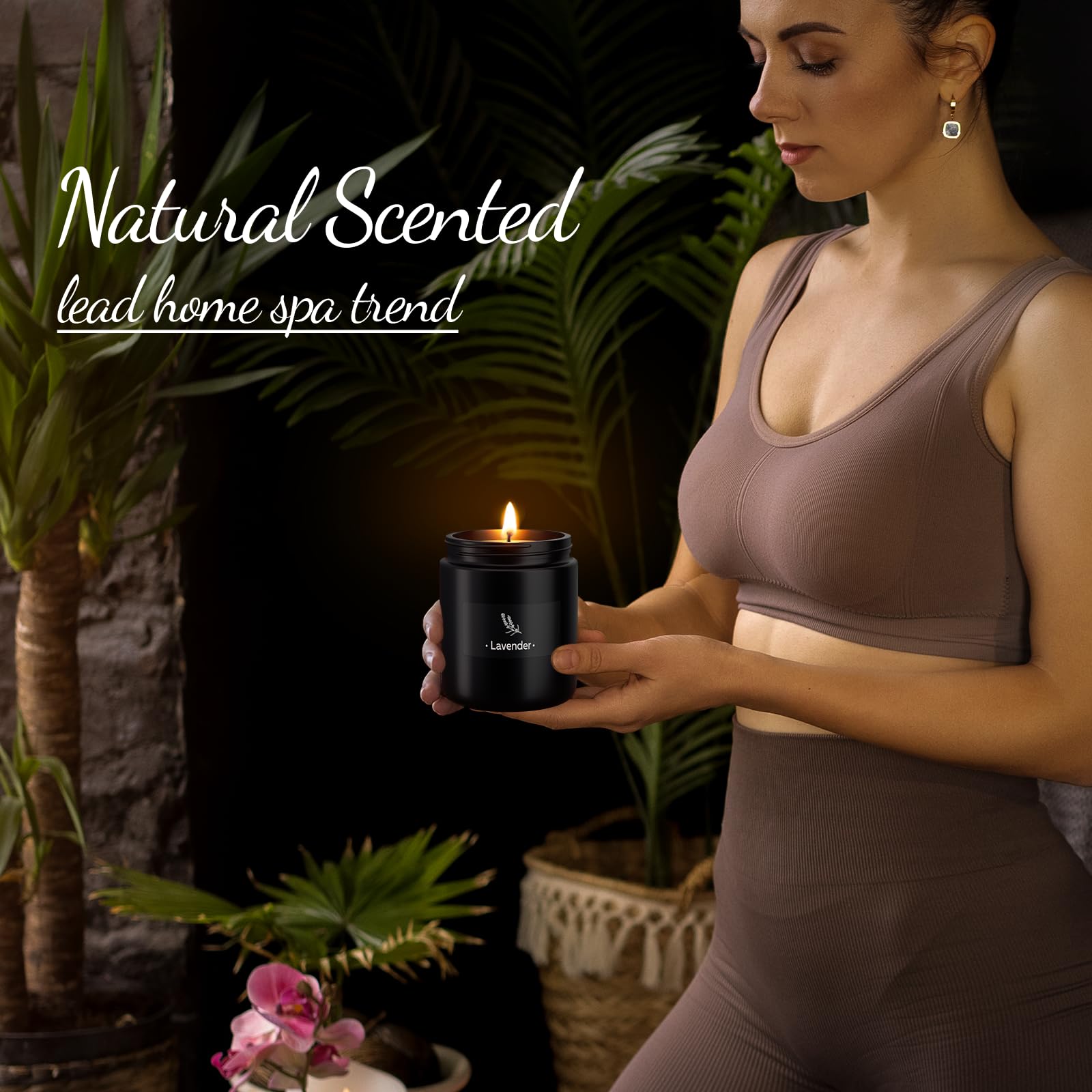 2 Pack Scented Candles for Home Scented, Strong Fragranced Aromatherapy Candles - 6 Oz TranquilBliss buy supplements canada