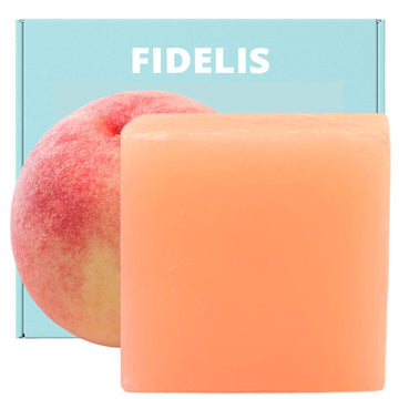 Fidelis Yoni Soap Bar (2 Pack) 3.5 Oz pH Balanced V Clean Natural Feminine Wash (Peach) Fidelis buy supplements canada