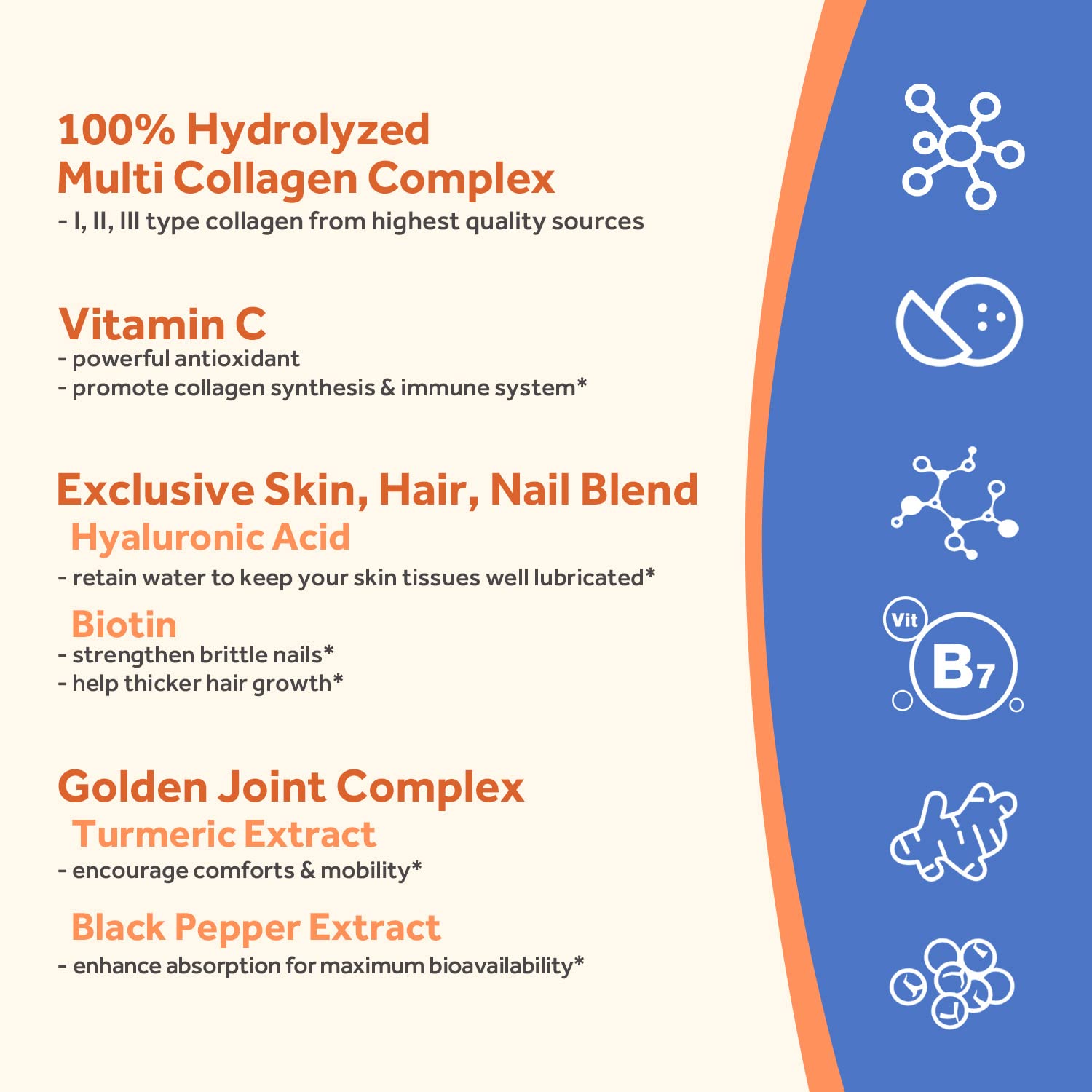 Doctor's Recipes Multi Collagen Complex with Golden Turmeric, Vitamin C, Biotin, Hyaluronic Doctor's Recipes buy supplements canada