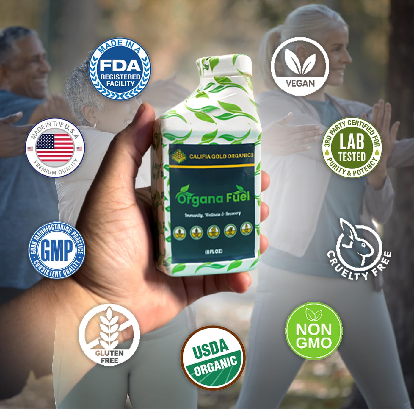 Organa Fuel 30-Day Supply: Advanced Liquid Immune Support Supplement, Supports Cellular, Gut & Organ Health, Vitamins, Minerals, Superfoods, Antioxidant. for Adults & Kids 12+ - 8 fl oz (Pack of 1) Organa Fuel buy supplements canada