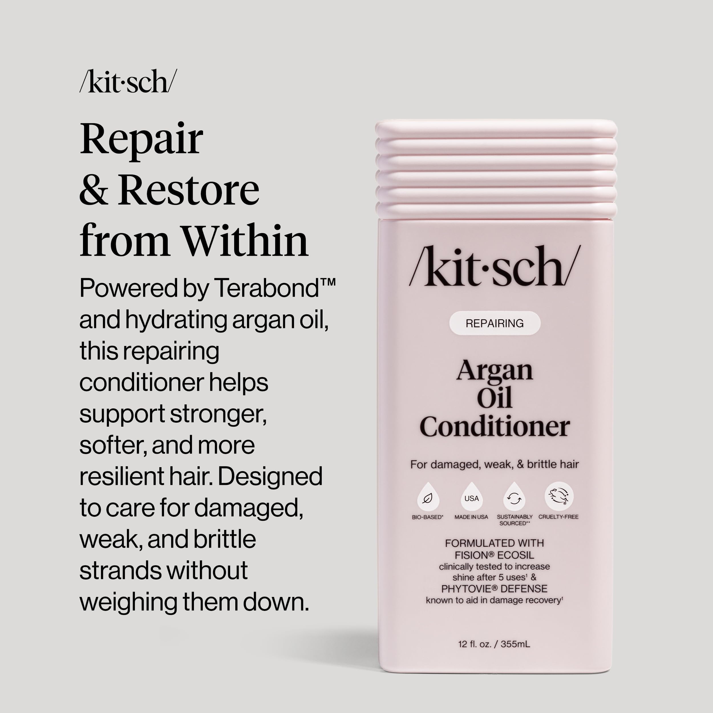 Kitsch Repairing Argan Oil Liquid Conditioner for Women & Men – Argan Oil for Hair, For Shine, Smoothness & Damage Recovery, Hair Repair – Clean, Color-Safe Hair Care - 12.3 oz Kitsch buy supplements canada