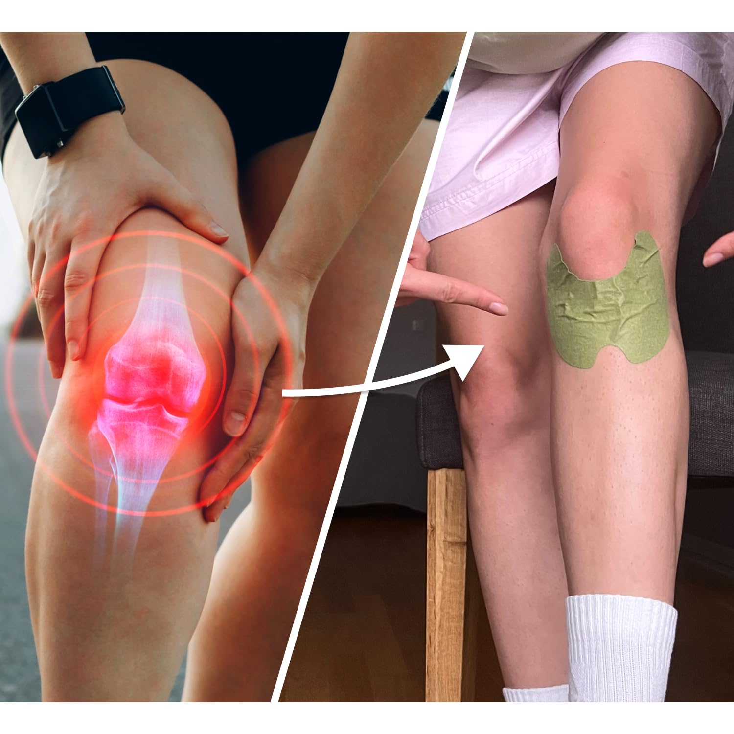 Wellnee Knee & Joint Wellness Bundle – Herbal Patches (10 pcs) & Support Capsules (90 servings) Wellnee buy supplements canada