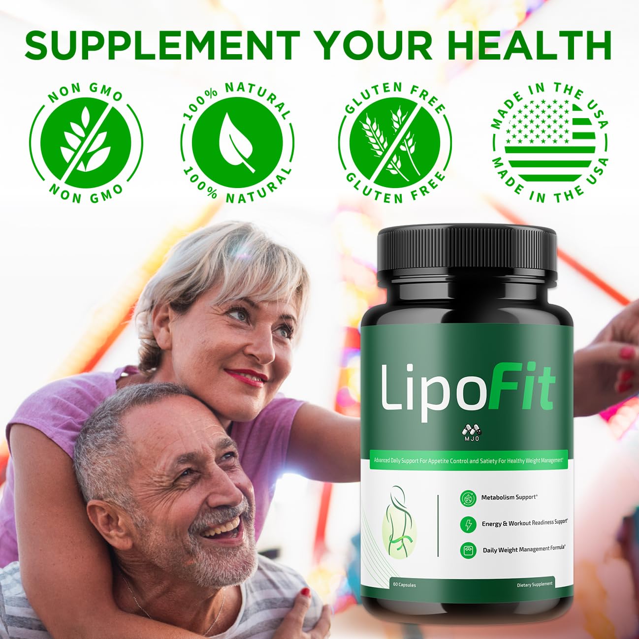 Lipo Fit Capsules, Official Lipo Fit Pills with All Natural Ingredients, Advanced Overall Health and Wellness Vitamin Supplement Formula for Maximum Strength Multivitamin Support (60 Capsules) MJO buy supplements canada