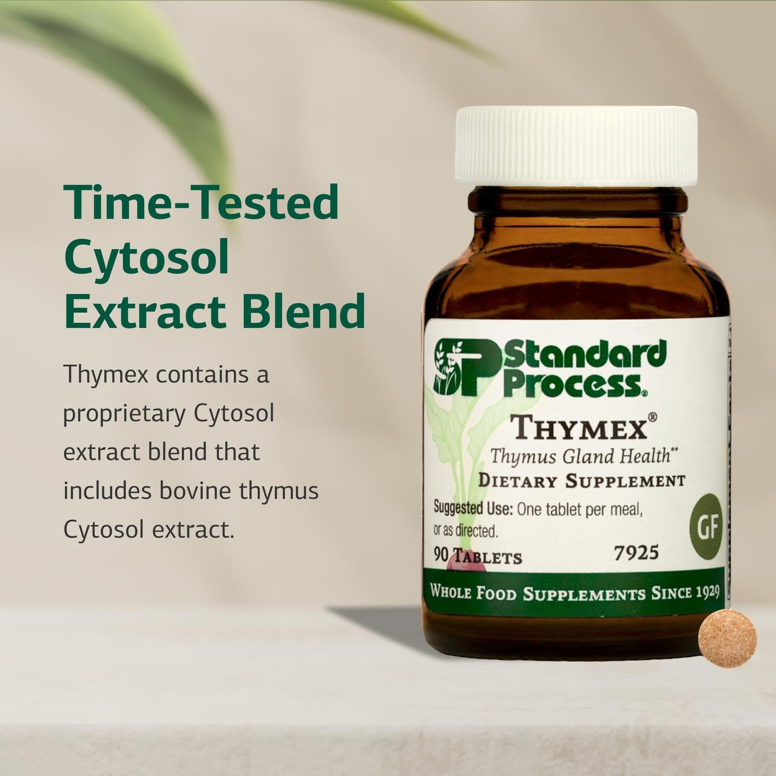 Standard Process Thymex - Cytosol Extract Dietary Supplement for Immune Health - Gluten-Free, Non-Dairy, & Non-Soy - 90 Tablets (90 Servings) Standard Process Inc. buy supplements canada