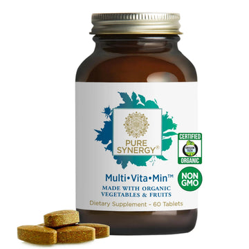 PURE SYNERGY Multi·Vita·Min | Vegan Multivitamin Made with Organic Whole Foods | Twice Daily Supplement for Men and Women PURE SYNERGY buy supplements canada