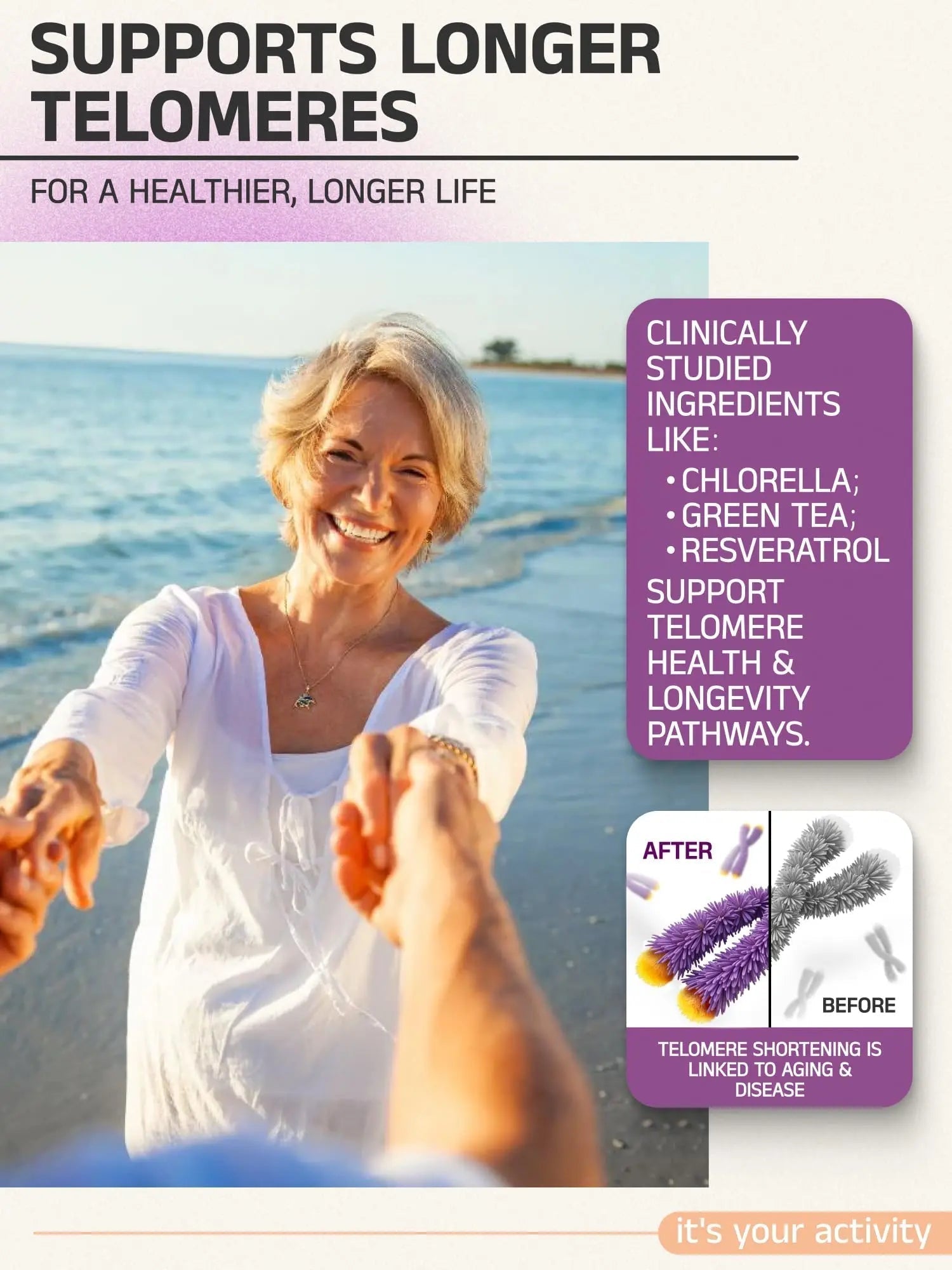 Telovite Daily Multivitamin for Men & Women – Telomere & Cellular Health Support – High Potency Vitamins A, D, E, C, B-Complex Eternity Medicine Rx buy supplements canada