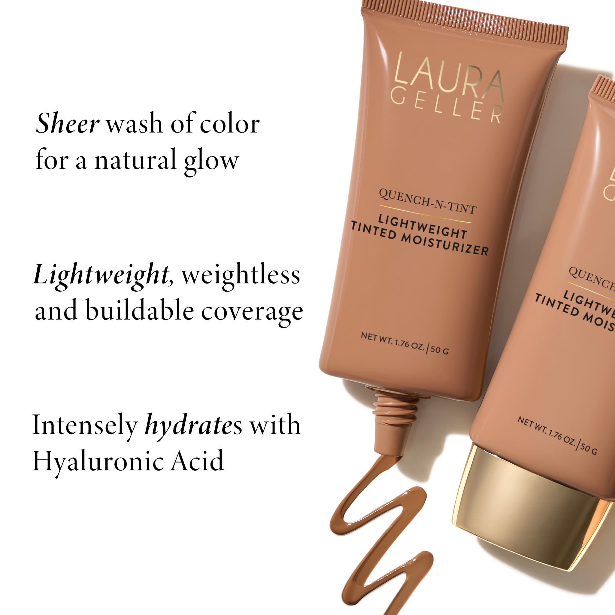 LAURA GELLER NEW YORK Quench-n-Tint Tinted Moisturizer - Sheer to Light Buildable Coverage - Natural Glow Finish - Lightweight Formula LAURA GELLER NEW YORK buy supplements canada