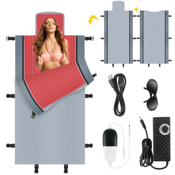 Red Light Therapy for Body - Full Body Red Light Therapy Mat, 71.0x33.31in, 2570Pcs 660nm & 850nm Kaoudt buy supplements canada
