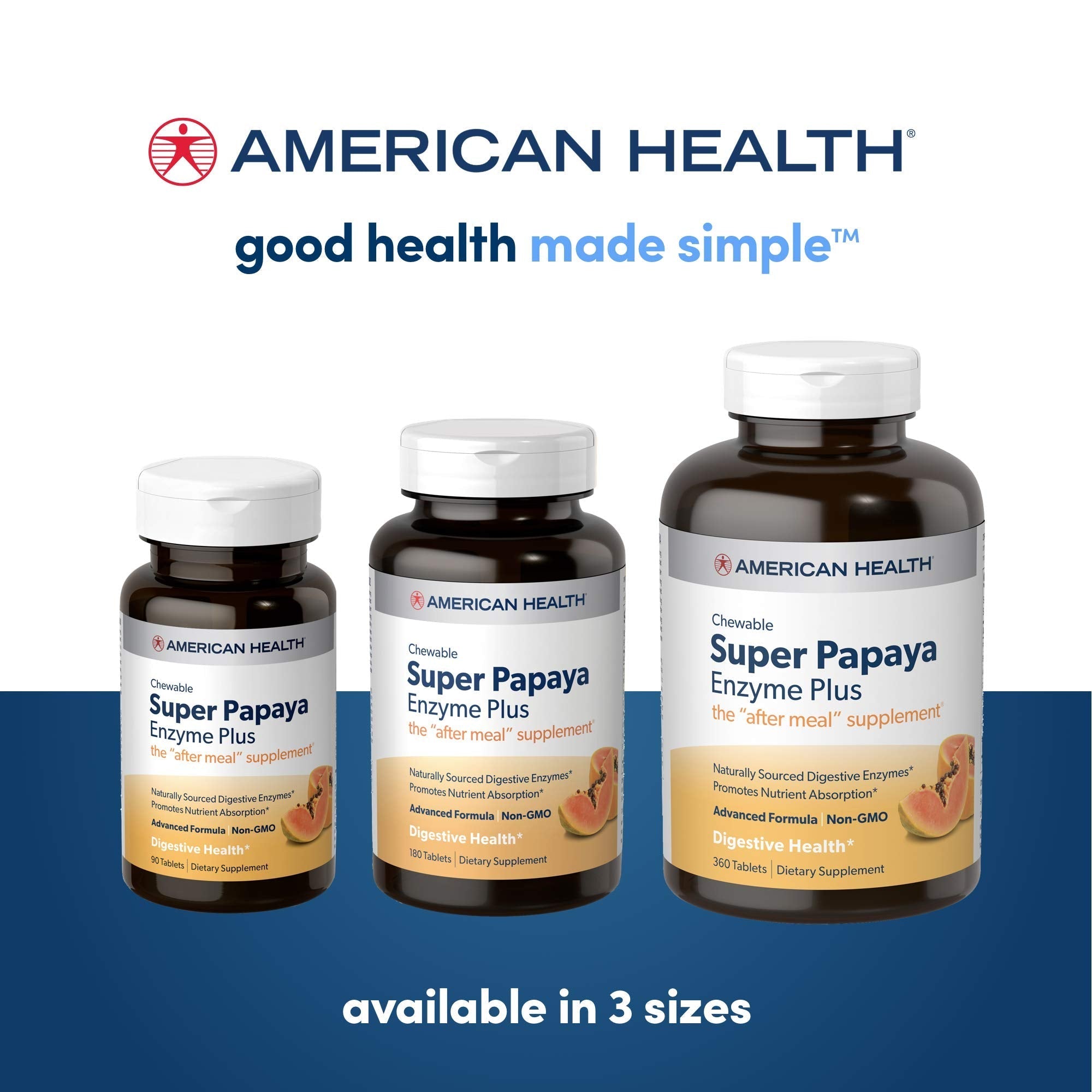 American Health Products Super Papaya Enzyme Plus 360 Tablets American Health buy supplements canada