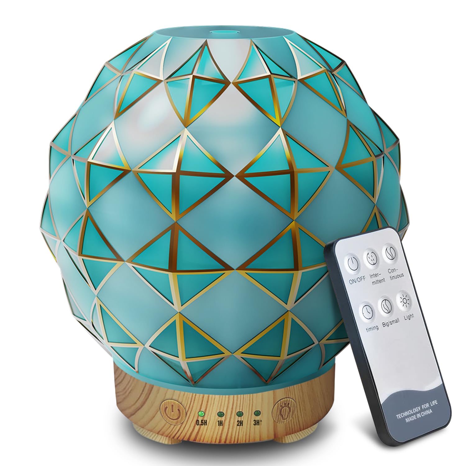 Youenkity Essential Oil Diffuser, Glass Ultrasonic Aromatherapy Diffuser with 7 Color LED Lights YOUENKITY buy supplements canada