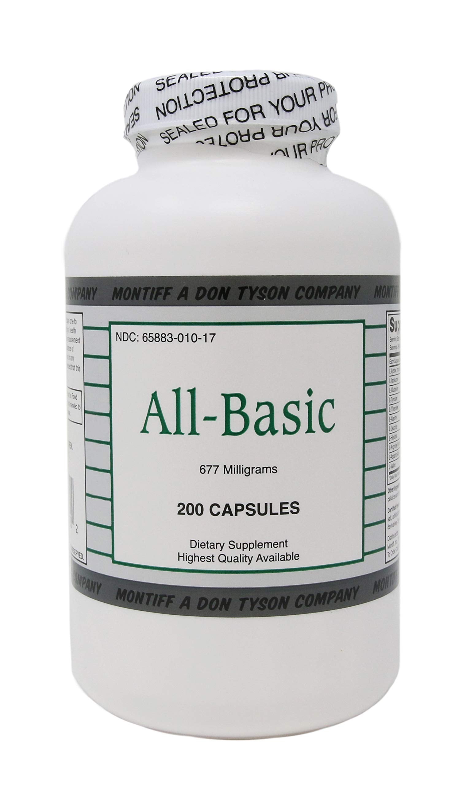 All Basic 677 mg 200 Capsules Montiff buy supplements canada