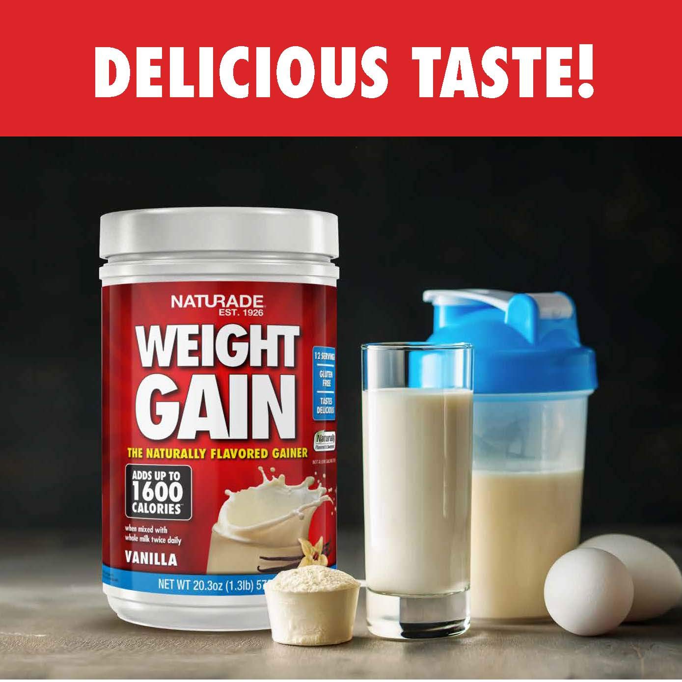Naturade Weight Gain Instant Nutrition Drink Mix, Vanilla ,20.3 Ounce Naturade buy supplements canada