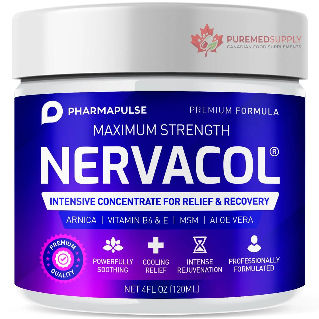 Pharmapulse Neuropathy Nerve Therapy & Relief Cream - Maximum Strength Relief Cream for Foot, Hands, Legs, Toes Includes Alpha Lipoic Acid, Arnica, Vitamin B6, Aloe Vera, MSM - Effective Soothing 4oz Pharmapulse buy supplements canada