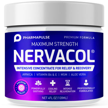 Pharmapulse Neuropathy Nerve Therapy & Relief Cream - Maximum Strength Relief Cream for Foot, Hands, Legs, Toes Includes Alpha Lipoic Acid, Arnica, Vitamin B6, Aloe Vera, MSM - Effective Soothing 4oz Pharmapulse buy supplements canada