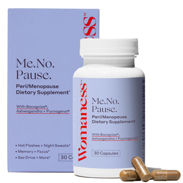 Womaness Menopause Supplements for Women - Hormone Balance for Women Perimenopause and Menopause - Ashwagandha, Pycnogenol and Bacognize for Hot Flashes, Brain Fog and Mood Hormone Free - 30 Capsules Womaness buy supplements canada