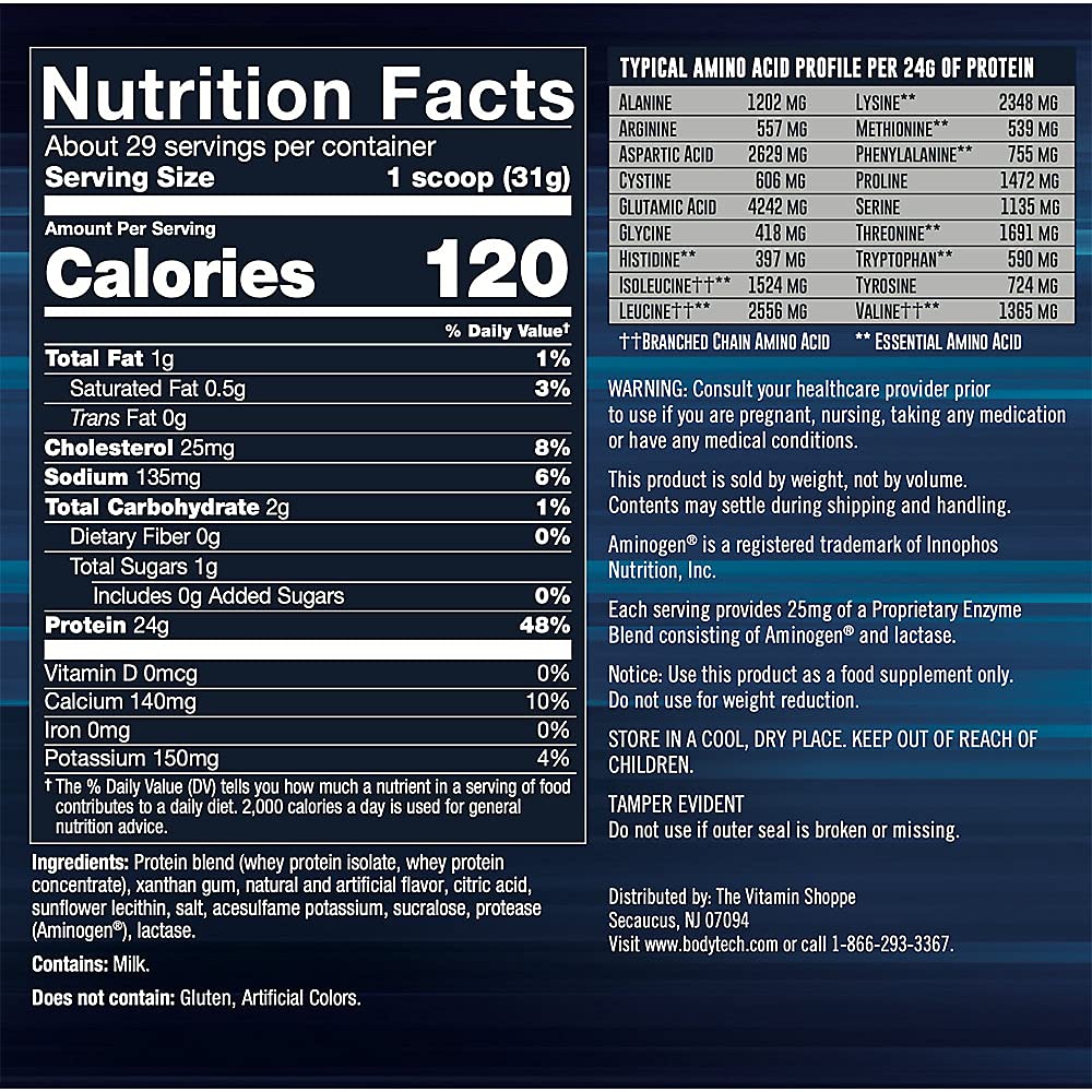 BODYTECH Whey Tech Pro 24 Protein Powder - Protein Enzyme Blend with BCAA's BODYTECH buy supplements canada