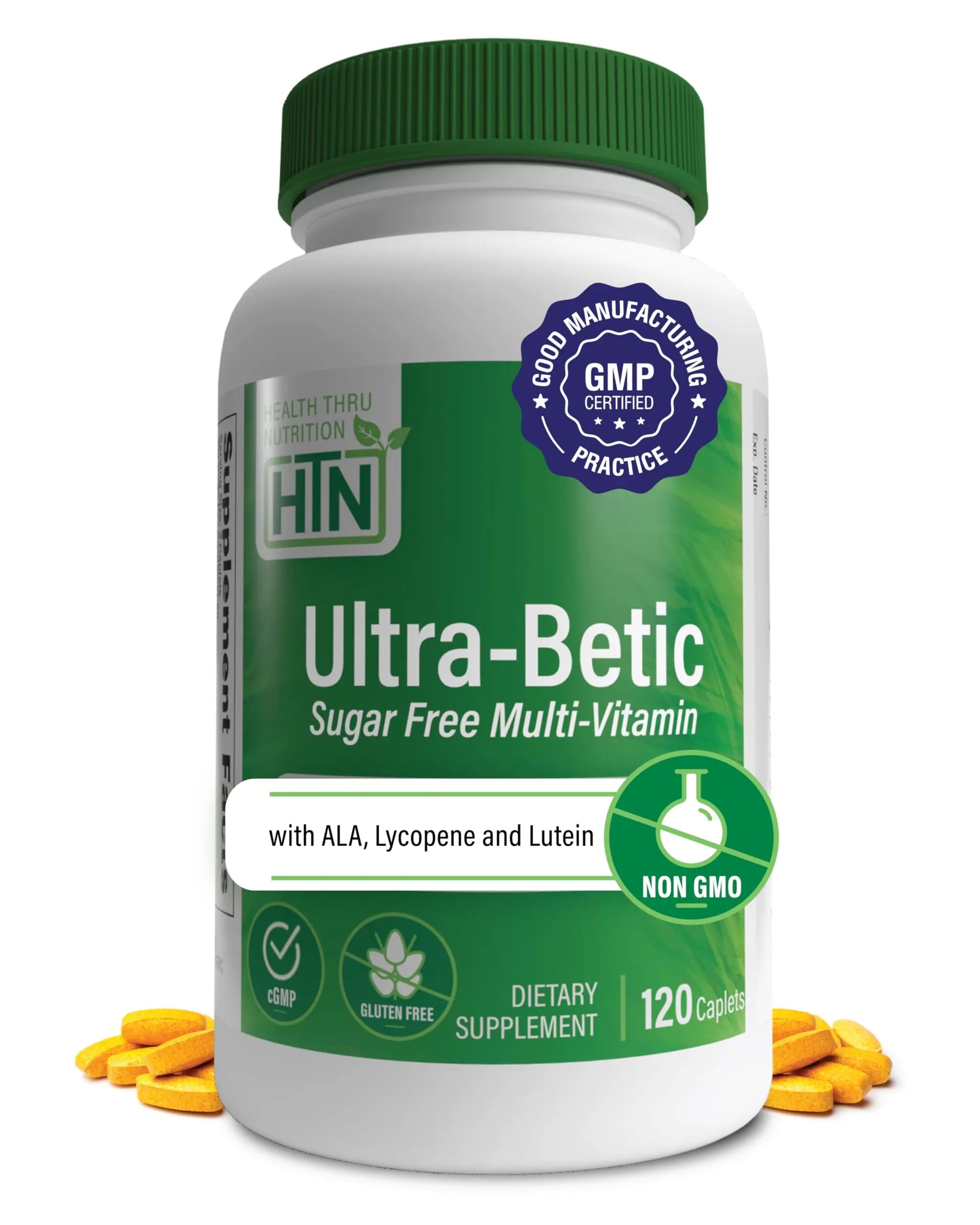 Health Thru Nutrition Ultra-Betic Multivitamin 120 Count | Supports Nerve, Vision, Energy | with ALA, Lycopene | Health Thru Nutrition buy supplements canada