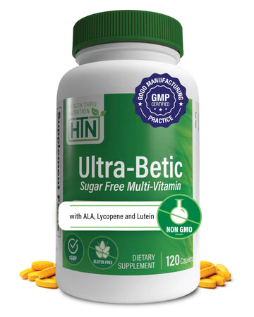 Health Thru Nutrition Ultra-Betic Multivitamin 120 Count | Supports Nerve, Vision, Energy | with ALA, Lycopene | Health Thru Nutrition buy supplements canada