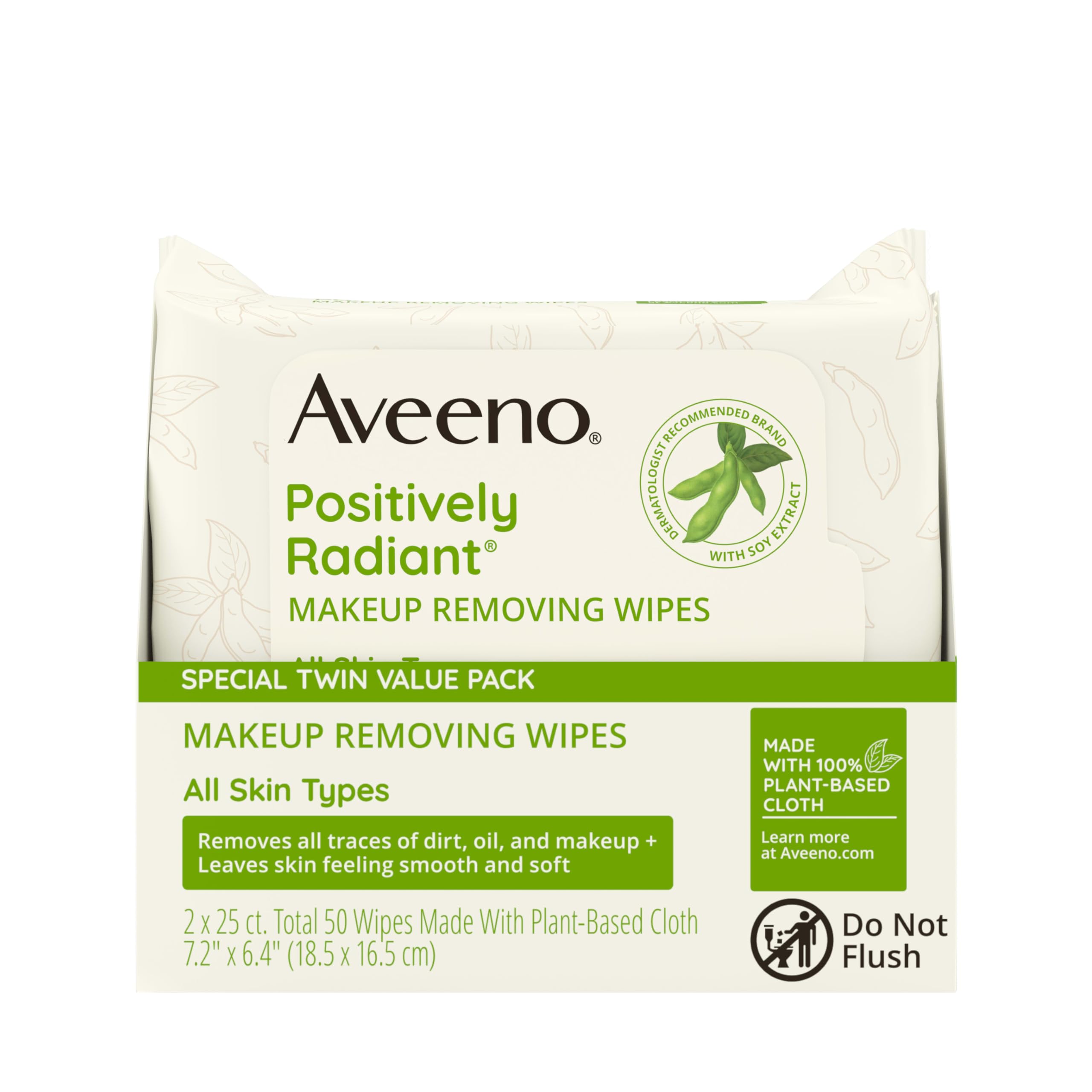 Aveeno Positively Radiant Makeup Remover Wipes, Oil Free, Alcohol Free, Non-Comedogenic Facial Cleansing Wipes, Gentle Face Wipes for Sensitive Skin Aveeno buy supplements canada
