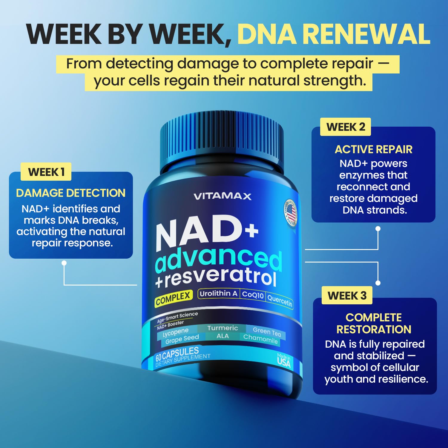Liposomal NAD+ Supplement Extra Strength | Urolithin A, Resveratrol, CoQ10 - Women & Men - ALA, Green Tea, Quercetin, Lycopene | High Purity, Energy & Regeneration - Made in USA – 60ct Vitamax buy supplements canada