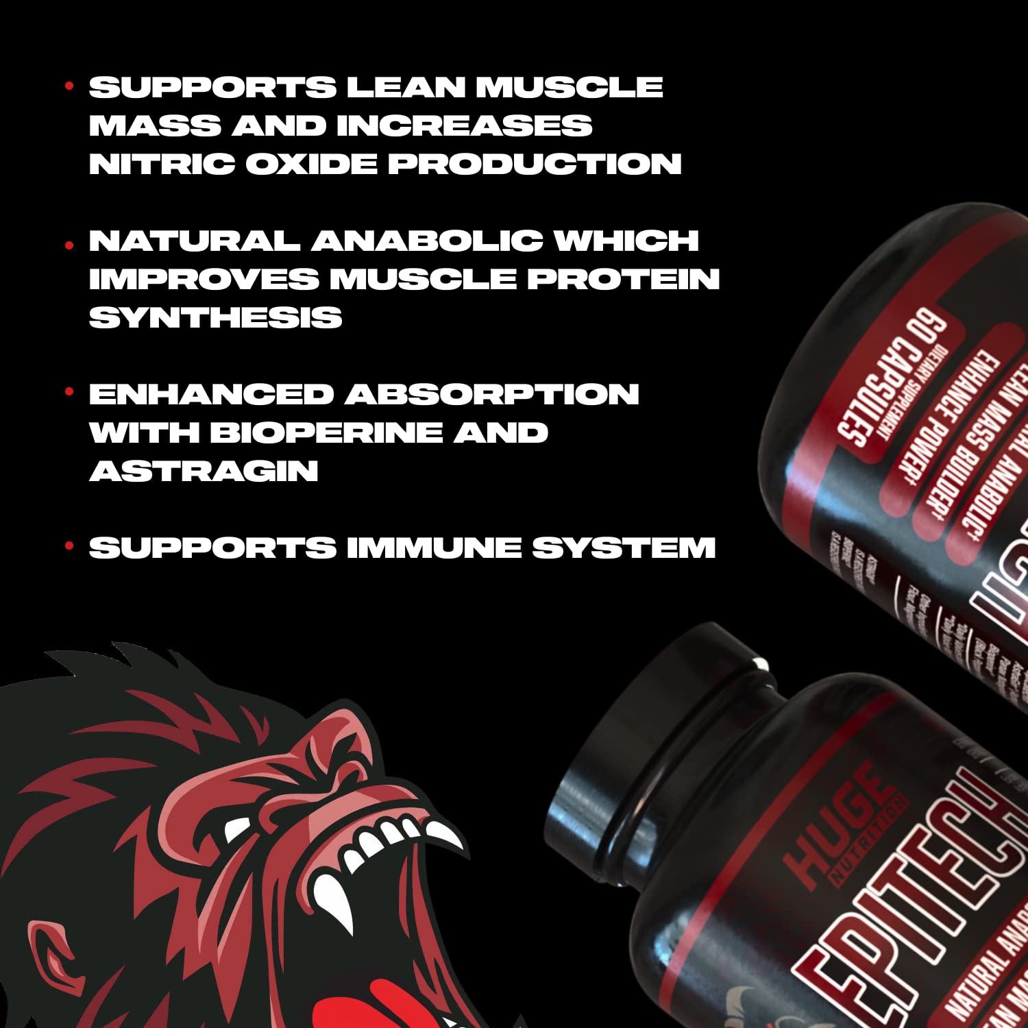 Huge Supplements, Epitech, Epicatechin Supplement, Increase Muscle Mass, Enhance Huge Supplements buy supplements canada