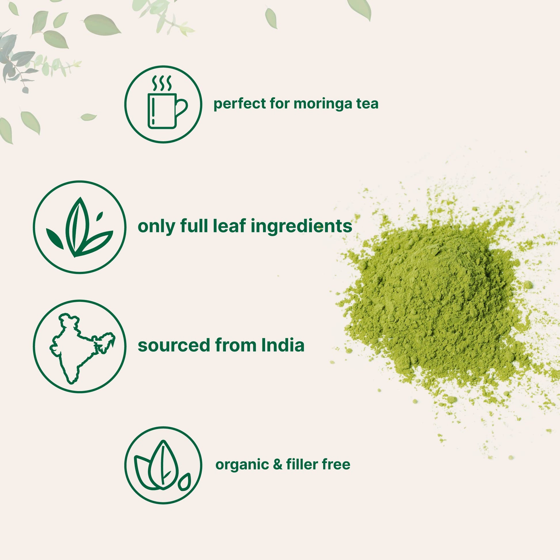 Micro Ingredients Organic Moringa Oleifera Leaf Powder, 2 Pound | Rich in Antioxidants & Immune Vitamins | Pure Leaves Without Stems | Micro Ingredients buy supplements canada