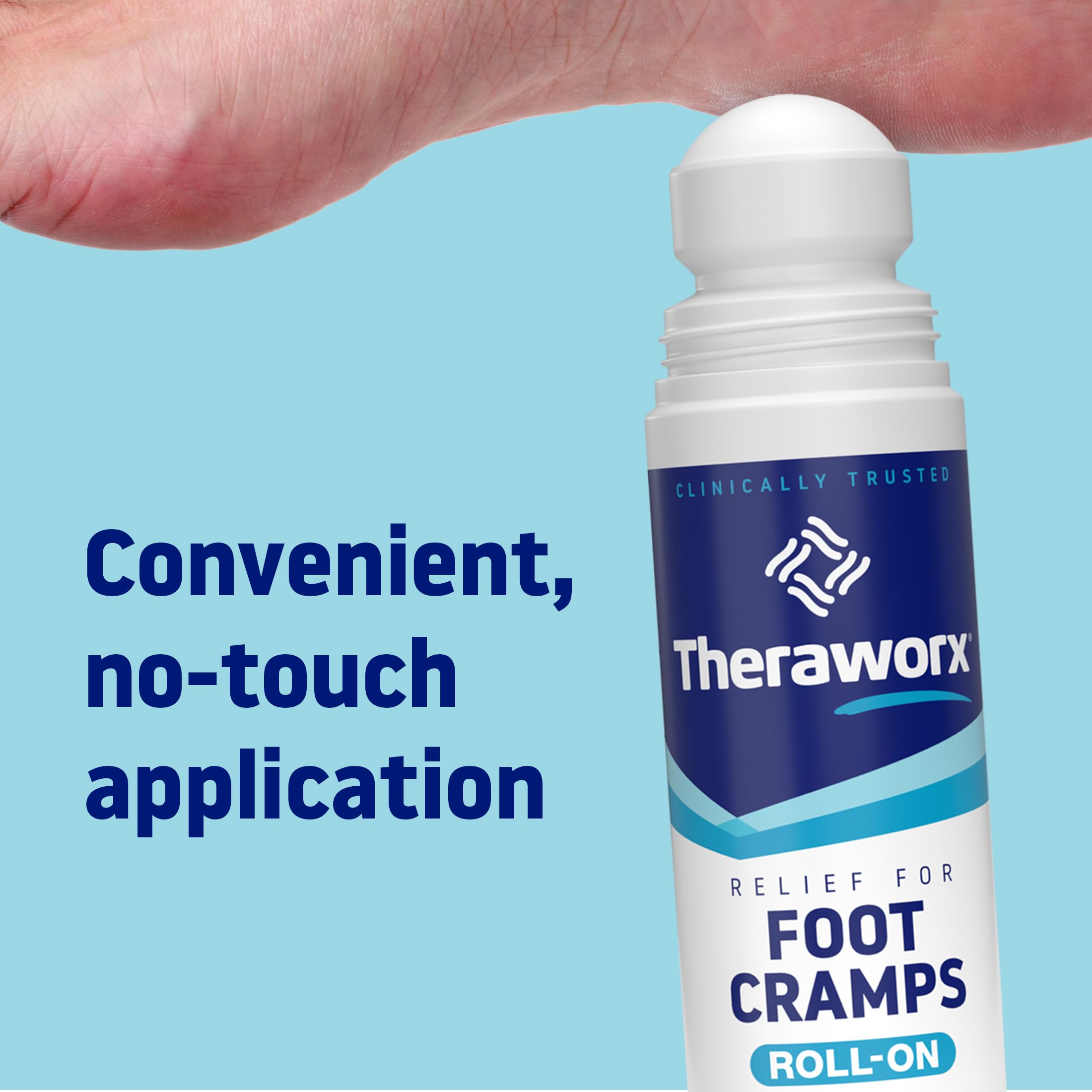 Theraworx Relief for Foot Cramps, Fast-Acting Foot Cramp Relief Roll-On - 2.5 Oz - 1 Count Theraworx buy supplements canada