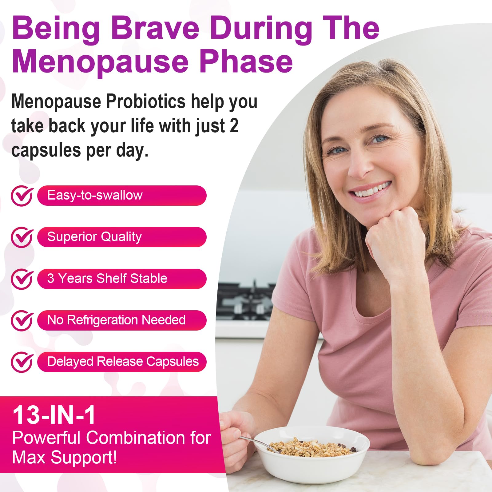 Menopause Supplements for Women, 120 Billion CFU Menopause Probiotics for Women, All-Natural Probiotic for Hot Flashes Menopause, Night Sweats, Mood Swings, Gut and Hormone - 60 Herbal Capsules Zwllood buy supplements canada