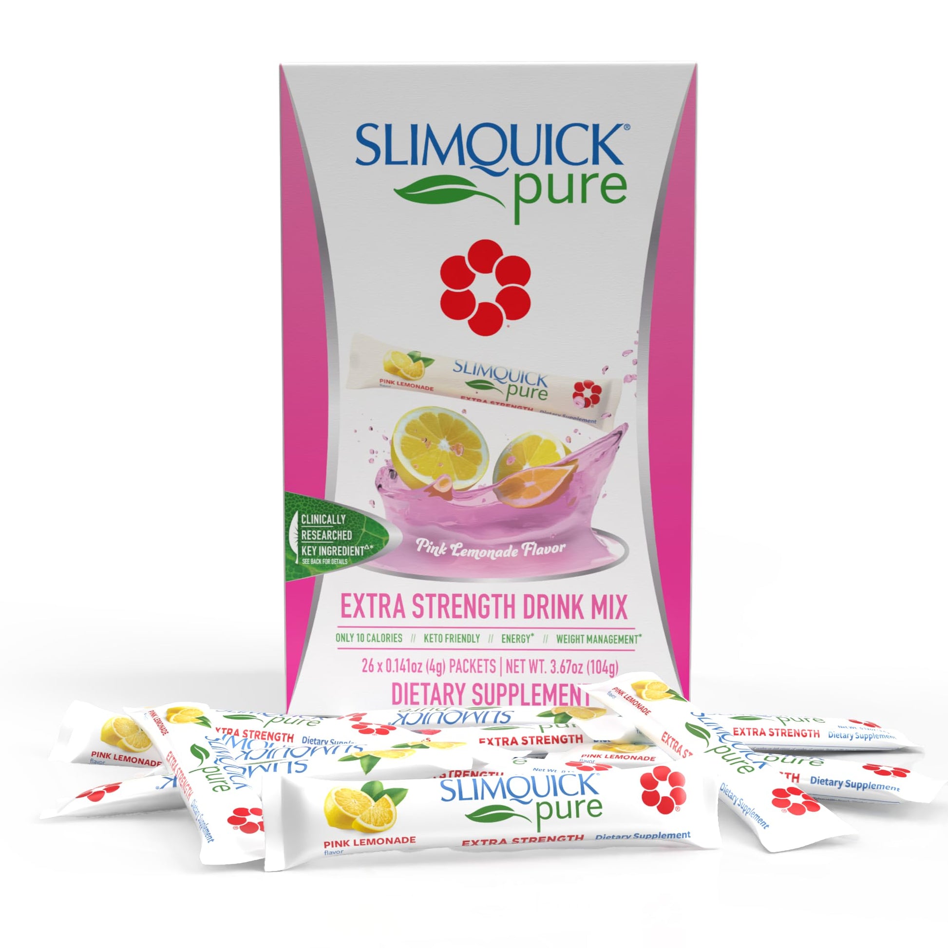 SlimQuick Pure 3X Extra Strength Drink Mix Packets, Metabolism & Weight Management for Women, Helps in Fat Breakdown, with Green Tea, Caffeine, Chaste Tree, SlimQuick buy supplements canada