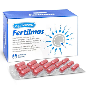 Fertilmas Natural Fertility Support for Men | L-Carnitine, Zinc, Vitamin D3, and Folic Acid | Couples TTC Supplement for Reproductive Health | Supplemena buy supplements canada