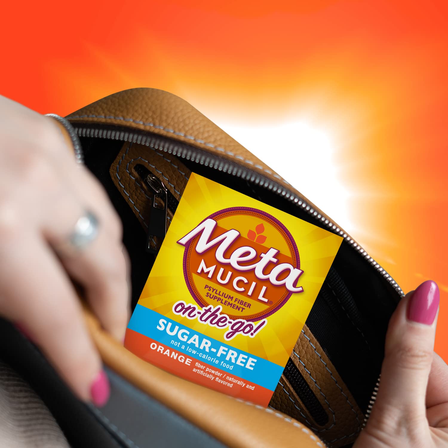 Metamucil On-the-Go Packets, Sugar-Free, 44 Packets, 4-in-1 Psyllium Husk Fiber Supplement, Orange Flavored, Individual Servings Great for Travel Metamucil buy supplements canada