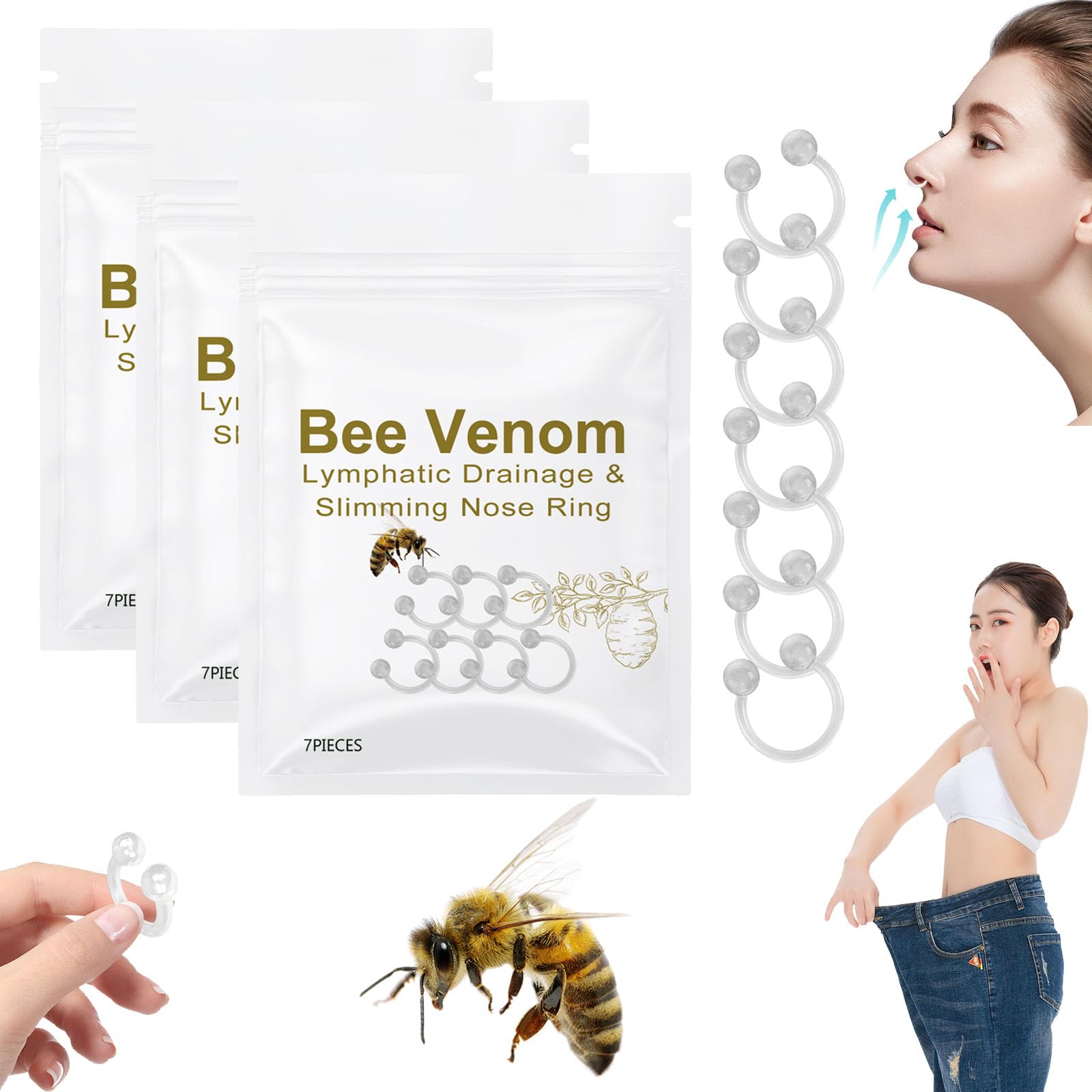 Bee Venom Lymphatic Drainage Nose Ring, Bee Venom Slimming Nose Ring, Bee Venom Lymphatic Generic buy supplements canada
