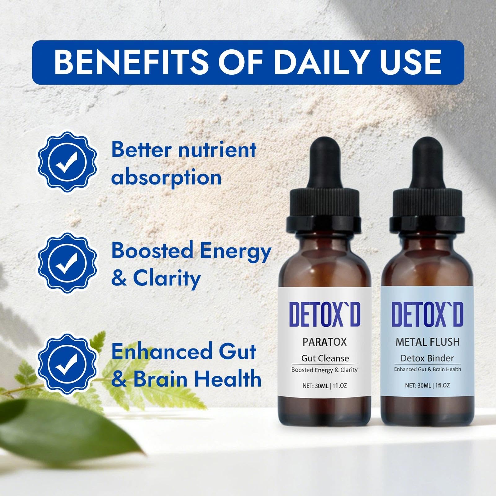 TakTuqa Detox’d Paratox Gut Cleanse & Detox - Herbal Liquid Drops with Black Walnut, Wormwood, Clove & Oregano for Digestive Balance, Energy Boost & Immune Support(1pc) TakTuqa buy supplements canada