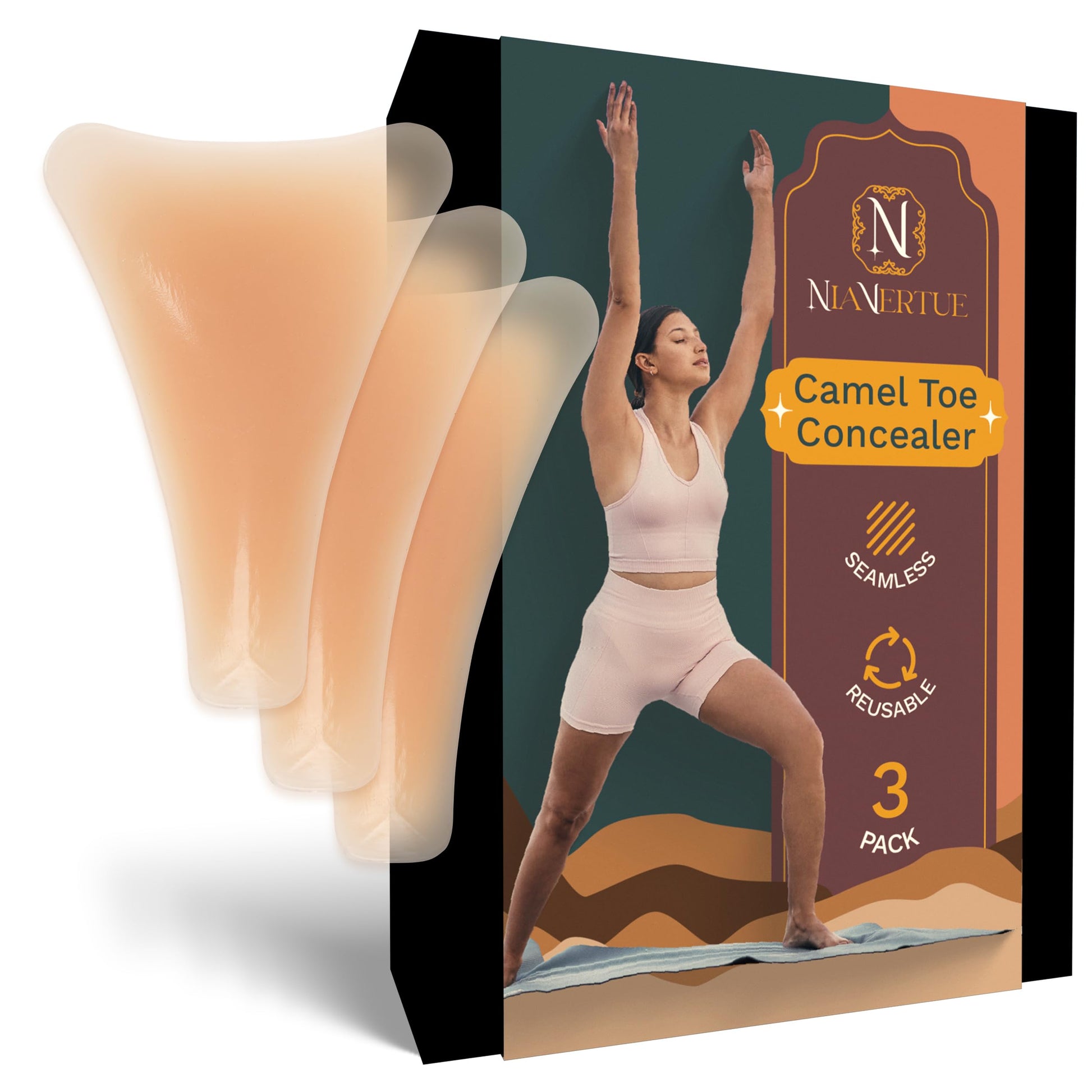 Camel Toe Concealer | Seamless Camel Toe Hider, Anti Camel Toe Cover Silicone Insert, No Camel Toe Nia Vertue buy supplements canada